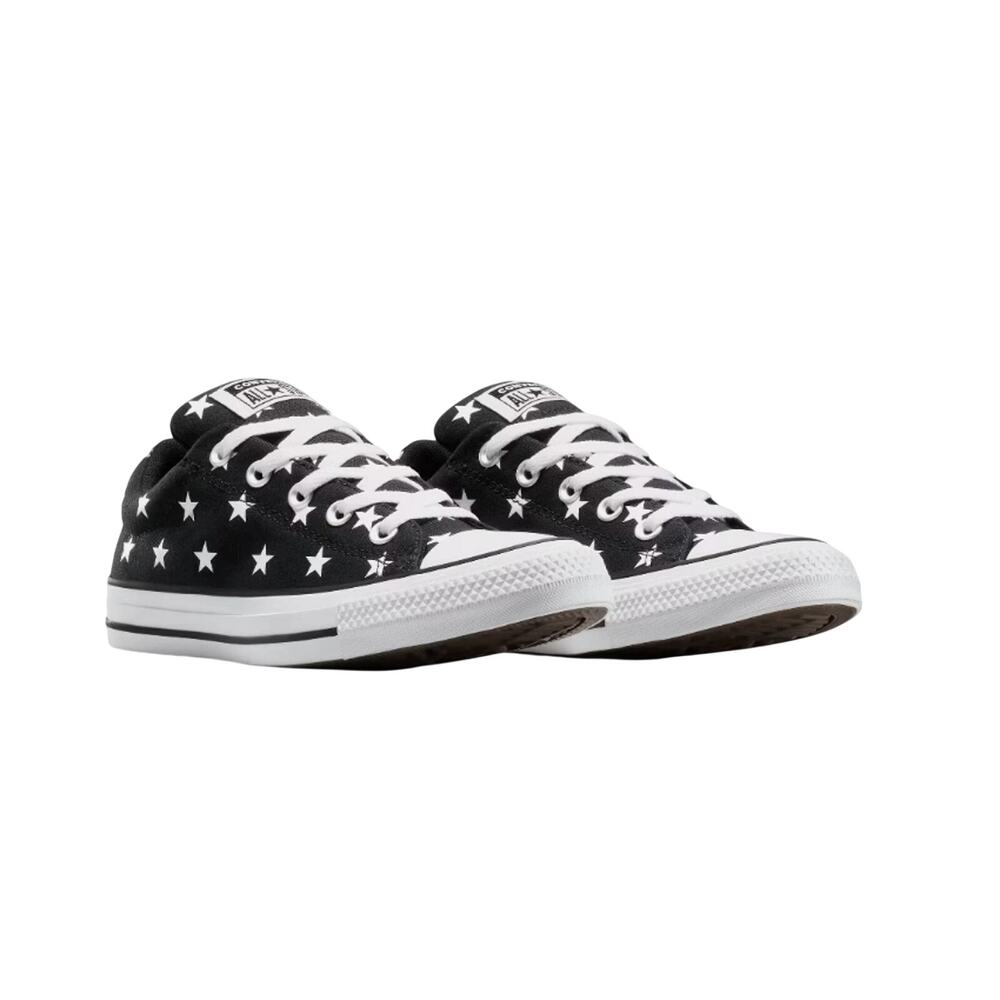 Converse CTAS Street Star Pattern Oxfords Women Size 10  Stars A17173F Black NWT - Picture 1 of 6
